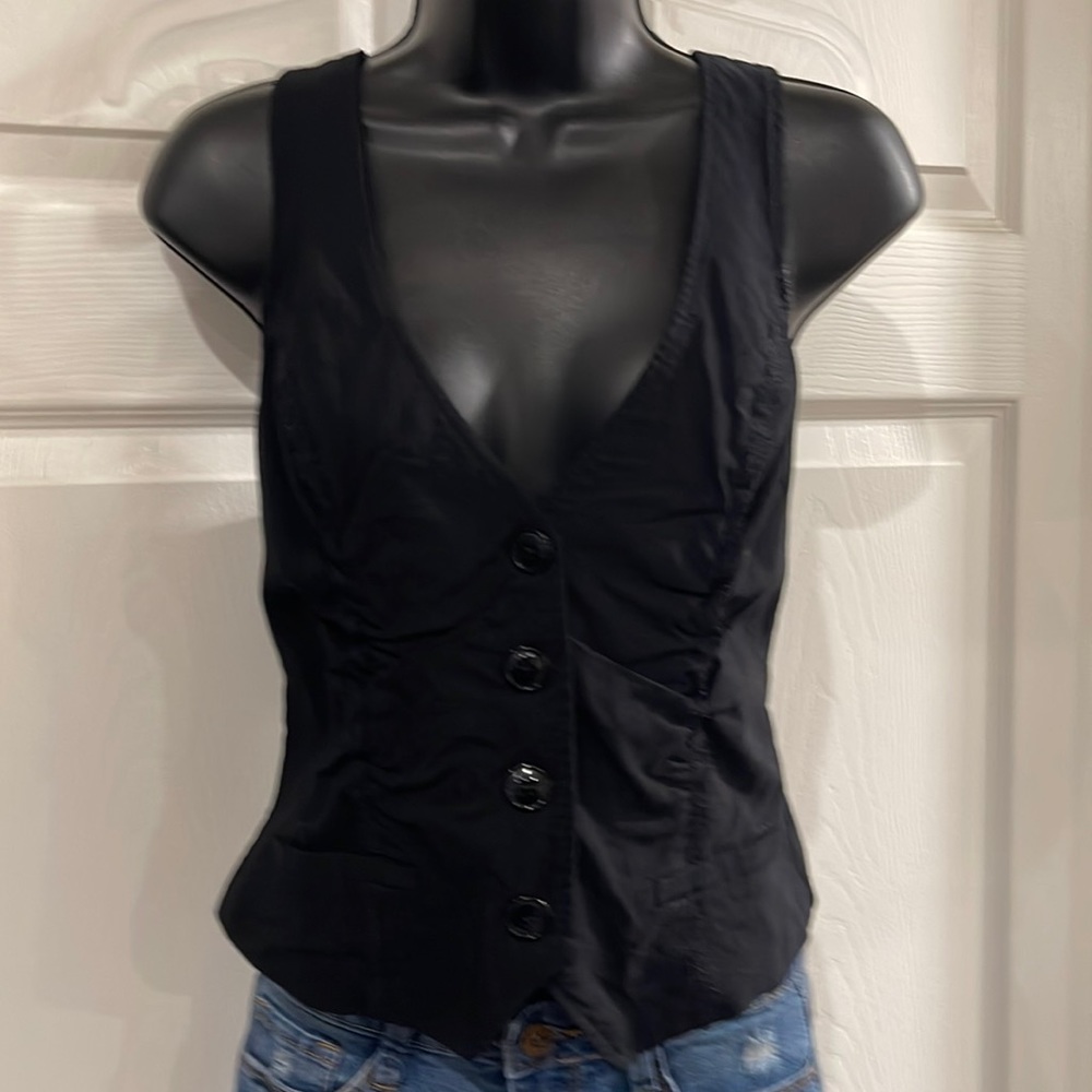 Tuxedo Vest Top